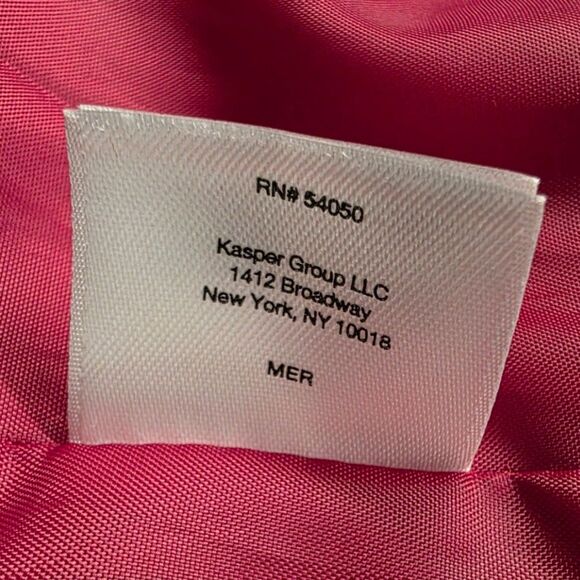 Black Label by Evan Picone Crimson Red Open Blazer Size 8 - Picture 12 of 13